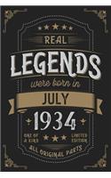 Real Legends were born in July 1934