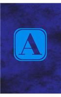 A - Single Letter Monogram Notebook