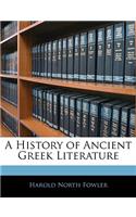 A History of Ancient Greek Literature
