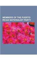 Members of the Puerto Rican Nationalist Party: Lolita Lebron, Pedro Albizu Campos, Rafael Cancel Miranda, Daniel Santos, Hugo Margenat, Julia de Burgo(English)