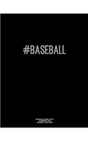 Notebook for Cornell Notes, 120 Numbered Pages, #BASEBALL, Black Cover