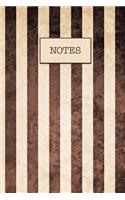 Brown Stripes Notes Journal: (Notebook, Diary, Blank Book)