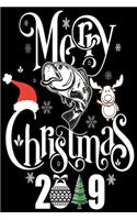 Merry Christmas 2019 Fishing Log Book