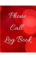 Phone Call Log Book
