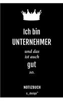Notizbuch für Unternehmer: Originelle Geschenk-Idee [120 Seiten kariertes blanko Papier]