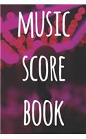 Music Score Book