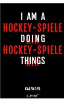 Kalender für Hockey-Spieler / Hockey-Spielerin