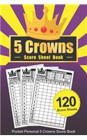 5 Crowns Score Sheet Book