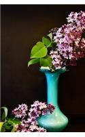 Lilac Flowers in a Blue Vase Journal: Take Notes, Write Down Memories in this 150 Page Lined Journal