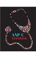 ANP-C Notebook: Adult Nurse Practitioner-Certified Gift -120 pages ruled With Stethoscope cover