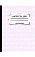 College Ruled Composition Book