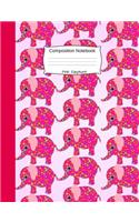 Pink Elephant Composition Notebook
