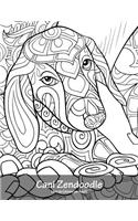Cani Zendoodle Libro da Colorare per Adulti 1: (1 Cani Zendoodle)