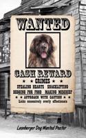 Leonberger Dog Wanted Poster: Classic Style Blank Cookbook Recipes & Notes Featuring 120 Pages 6x9