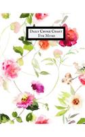 Daily Chore Chart for Moms: Daily & Weekly Chore Chart Dairy Chore Notebook Pad for Productivity, Task Agenda, Professionals, Household Chores, Home Cleaning, Student Journal, 