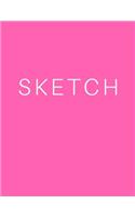 Sketch - Art Sketch Book / Bright Pink Notebook