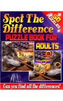 Spot the Difference Puzzle Book for Adults -