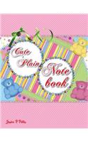 Cute Plain Notebook