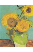 Van Gogh Sunflowers Composition Book College Ruled Line 7.44 X 9.69