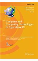 Computer and Computing Technologies in Agriculture IX