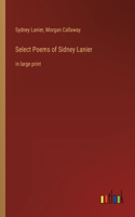 Select Poems of Sidney Lanier