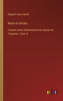 Notes et Articles