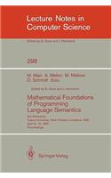 Mathematical Foundations of Programming Language Semantics