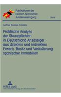 Praktische Analyse Der Steuerpflichten in Deutschland Ansaessiger Aus Direktem Und Indirektem Erwerb, Besitz Und Veraeußerung Spanischer Immobilien