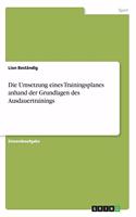 Die Umsetzung eines Trainingsplanes anhand der Grundlagen des Ausdauertrainings