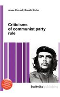 Criticisms of Communist Party Rule: (English)