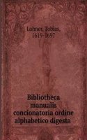 Bibliotheca manualis concionatoria ordine alphabetico digesta