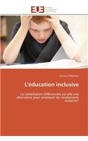 L'éducation inclusive