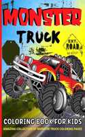 Monster Truck Coloring Book For Kids Ages 4-8