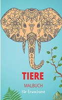 Tiere Malbuch für Erwachsene
