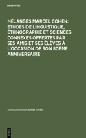 Mélanges Marcel Cohen
