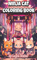 Kawaii Anime Ninja Cat Coloring Book