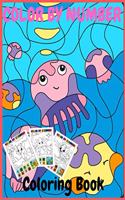 Color by number coloring book