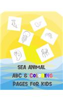 Sea Animal ABC & Coloring Pages for Kids