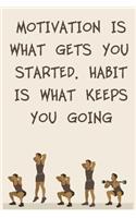 Motivation Is What Gets You Started. Habit Is What Keeps You Going