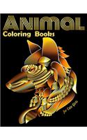 Animal Coloring Books for Cute Gils: Cool Adult Coloring Book with Horses, Lions, Elephants, Owls, Dogs, and More!