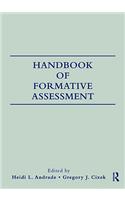 Handbook of Formative Assessment