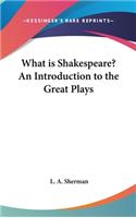 What is Shakespeare? An Introduction to the Great Plays