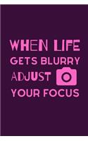 When Life Gets Blurry Adjust Your Focus
