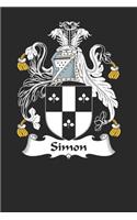 Simon: Simon Coat of Arms and Family Crest Notebook Journal (6 x 9 - 100 pages)