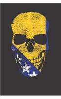 Bosnia Herzegovina Flag Skull Notebook Journal
