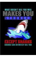 What Doesn't Kill You Makes You Strong Except Sharks Sharks Can Definitely Kill You