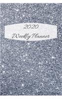 2020 Weekly Planner: Silver