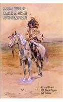 Mandan Warrior - Charles M. Russell - Notebook/Journal