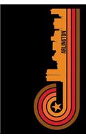 Arlington: 6x9 College Ruled Notebook to Write in with Skyline of Arlington, Texas