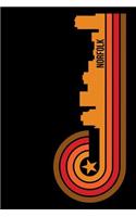 Norfolk: 6x9 College Ruled Notebook to Write in with Skyline of Norfolk, Virginia
